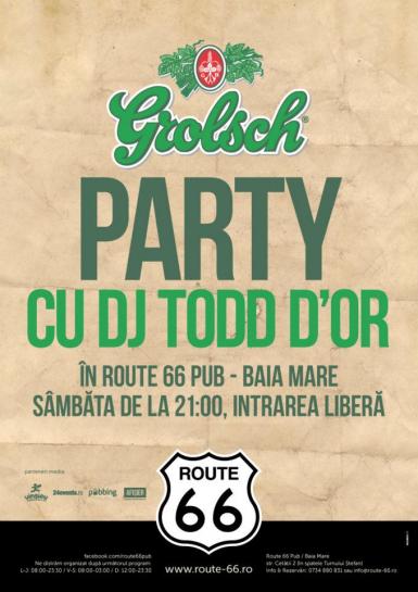 poze grolsch party cu dj todd d or in route 66 pub