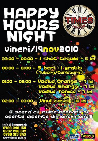 poze happy hours night in times pub
