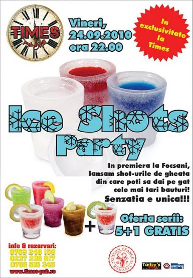 poze ice shots party in times pub