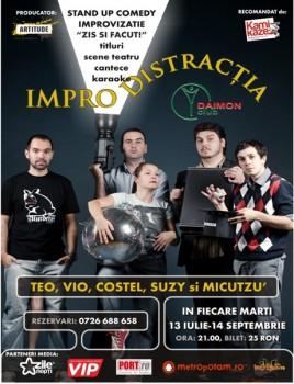 poze  impro distractia vine la daimon club din bucuresti