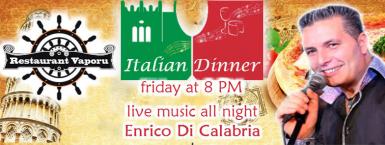 poze  italian dinner party recital live enrico di calabria