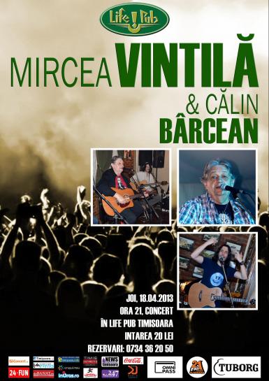 poze concert live mircea vintila calin barcean