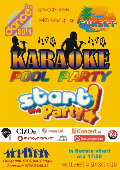 poze karaoke pool party sunset club