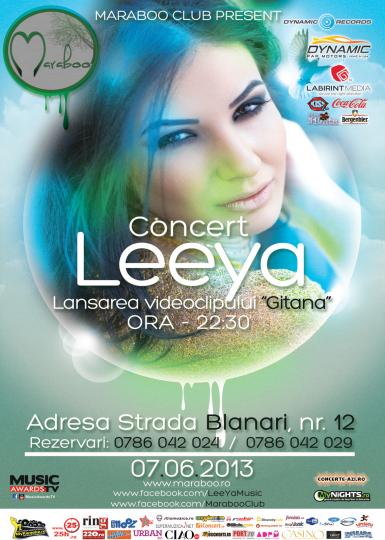 poze concert leeya in club maraboo