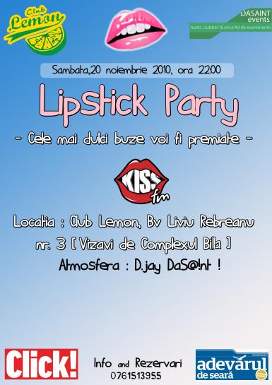 poze lipstick party lemon