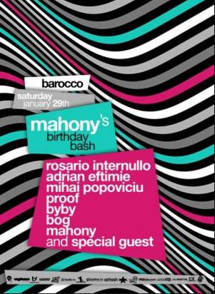 poze mahony birthday bash la barocco bar