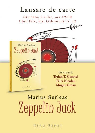 poze marius surleac lanseaza volumul de poezii de debut zeppelin jack