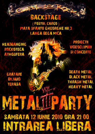 poze metal party vol iii la clubul de rock backstage fost cargo 
