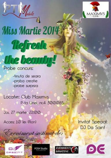 poze miss martie 2014 refresh the beauty la timisoara