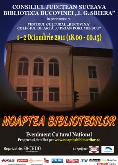 poze noaptea bibliotecilor la suceava