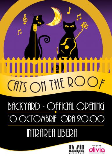 poze official opening backyard garden pub concert cats on the roof