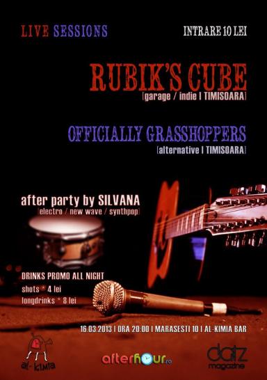 poze officially grasshoppers si rubik s cube live in timisoara