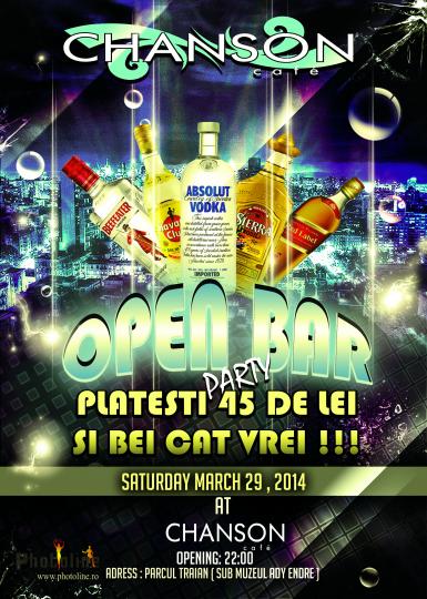 poze open bar party