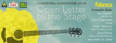 poze open letter to the stage in club fabrica