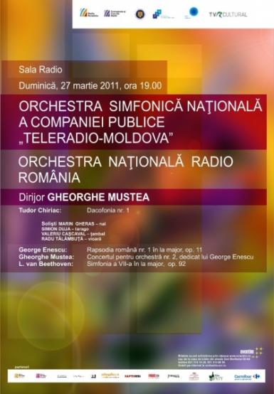 poze orchestra nationala moldova si orchestra nationala radio la sala radio