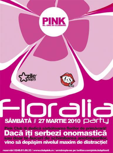 poze party floralia in pink club