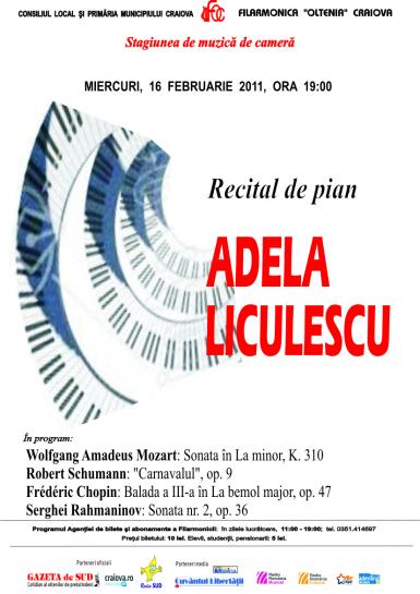 poze recital de pian adela liculescu filarmonica oltenia 