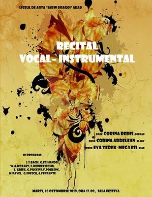 poze recital vocal instrumental 