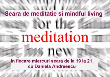 poze seara de meditatie si mindful living cu daniela andreescu