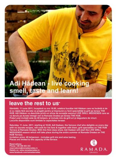 poze show culinar cu adi hadean la oradea