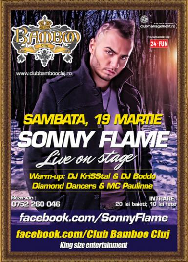 poze sonny flame live on stage