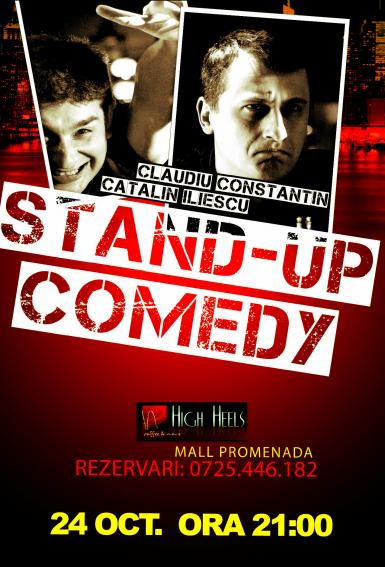 poze stand up comedy 24 octombrie mall promenada high heels cafe
