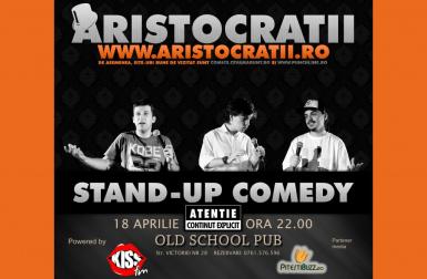 poze stand up comedy aristocratii in old school pub