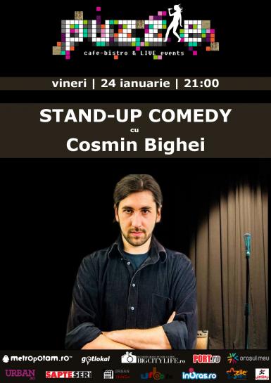 poze stand up comedy cu cosmin bighei