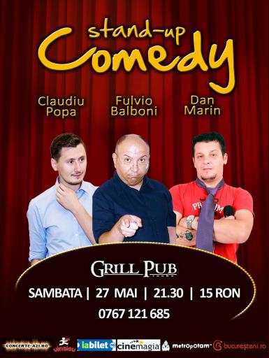 poze stand up comedy in grill pub 