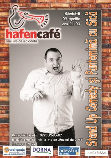 poze stand up comedy in hafen cafe
