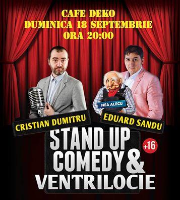 poze stand up comedy ventrilocie duminica 18 septembrie deko cafe