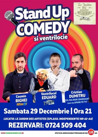 poze stand up comedy ventrilocie ultimul show din 2018 