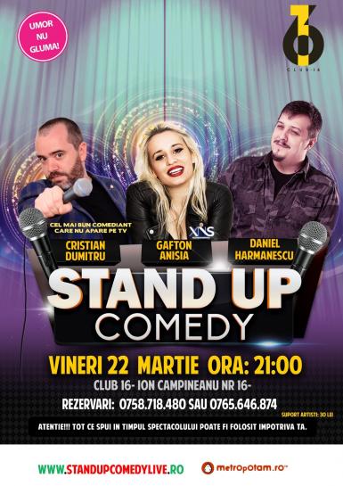 poze stand up comedy vineri 22 martie in bucuresti club 16 