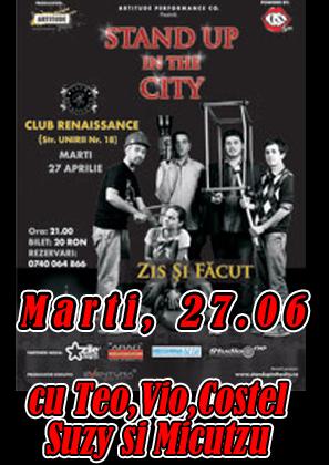 poze stand up in the city zis si facut arad