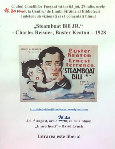 poze  steamboat bill jr la centrul de limbi straine biblioteca judeteana vrancea