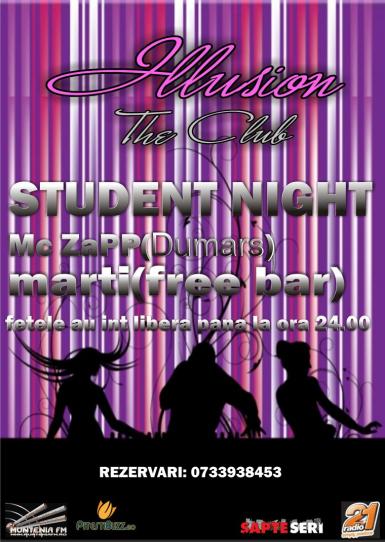 poze student night