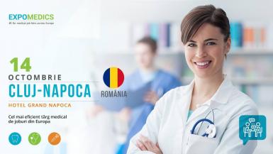 poze targ international de joburi pentru personalul medical la cluj