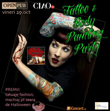 poze tattoo body painting party la open pub 