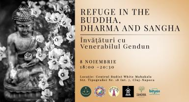 poze teachings about the buddhist refuge with venerable gendun