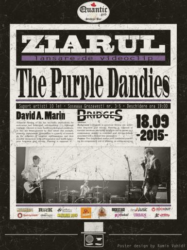 poze the purple dandies lanseaza videoclipul piesei ziarul