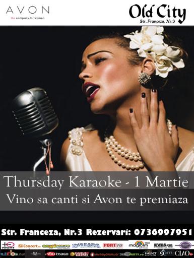 poze thursday karaoke 1 martie cu premii avon