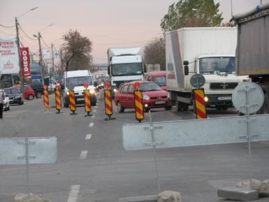 poze trafic blocat in craiova