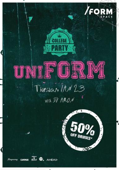 poze uniform party 50 off drinks