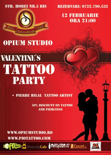 poze valentine s tattoo party in opium studio
