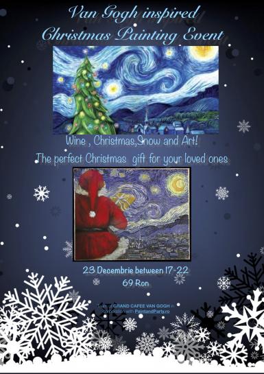 poze van gogh inspired christmas painting event