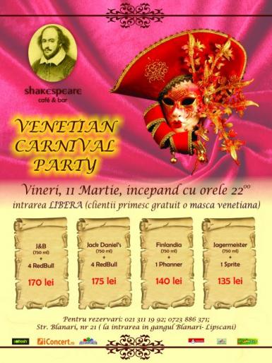 poze venetian carnaval party shakespeare bar