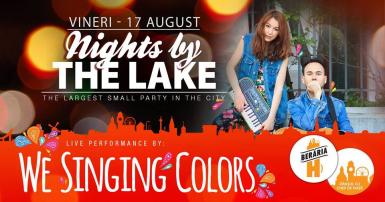 poze we singing colors at nights by the lake