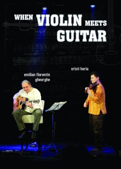poze when violin meets guitar in godot cafe teatru