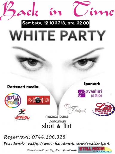 poze white party in back in time iasi