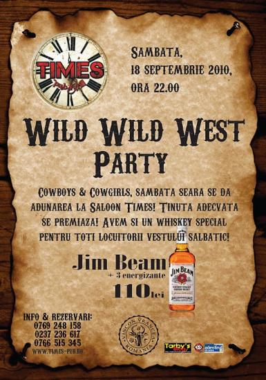 poze wild wild west party in times pub